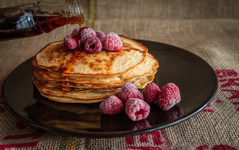 Breakfast with fruits